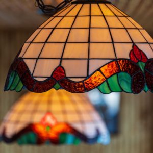 Lámparas de vitral de techo