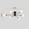 TEC 1420 PLAFON X6 NEGRO DOR - Image 2