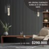 APL 1177 CRISTAL CUADRADO  BURBUJA X1 EN NEGRO MATE.