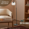 PIE 1090 LÁMPARA DE PISO ESFERA.